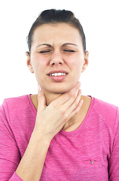 A ladies suffer from goiter and treatment at Santosh Homoeo Hall and Clinic