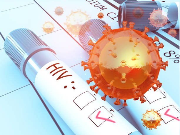 A picture of HIV virus and take homeopathic treatment at Santosh, homeo Hall and Clinic