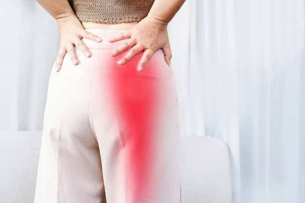 A lady suffer from sciatic pain and take homeopathic treatment at Santosh Homoeo Hall and clinic